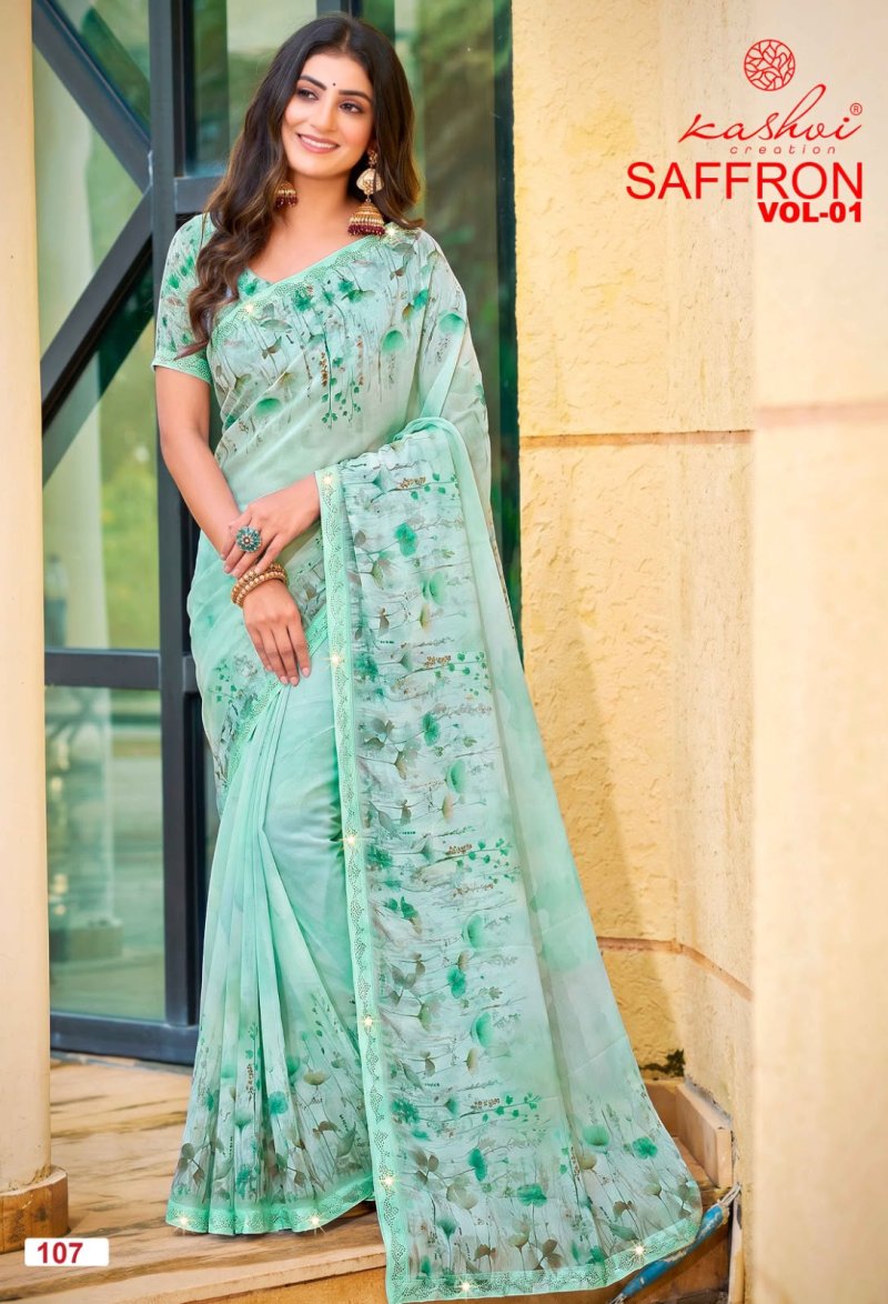 Saffron Vol 1 By Kashvi Raga Weightless Saree 